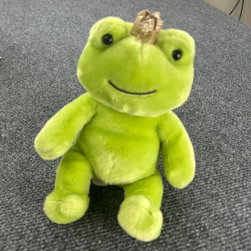Frog Lovers Plush Lot of 4 Stuffed Animals Green, Webkinz, Ganz, Frankford